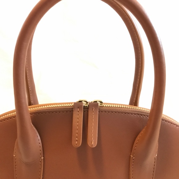MANSUR GAVRIEL Top Handle Rounded Leather Bag - Picture 7 of 10